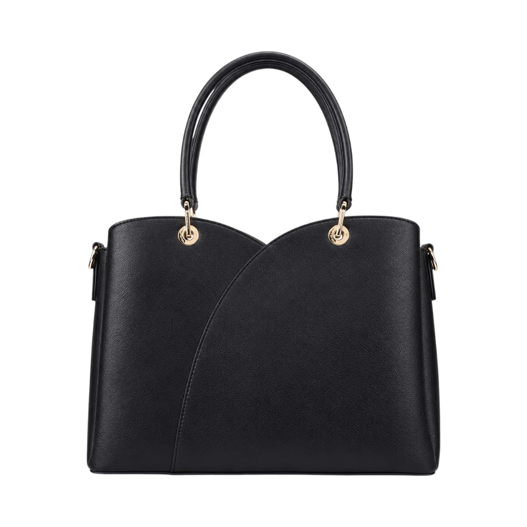 4Bags Boutique Black Elite Leather Tote Bag for Women