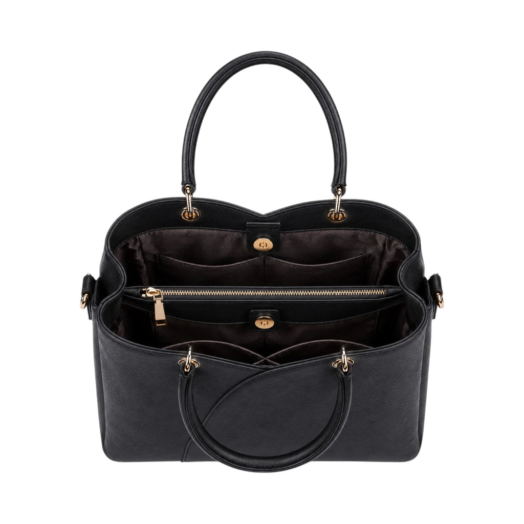 4Bags Boutique Black Elite Leather Tote Bag for Women
