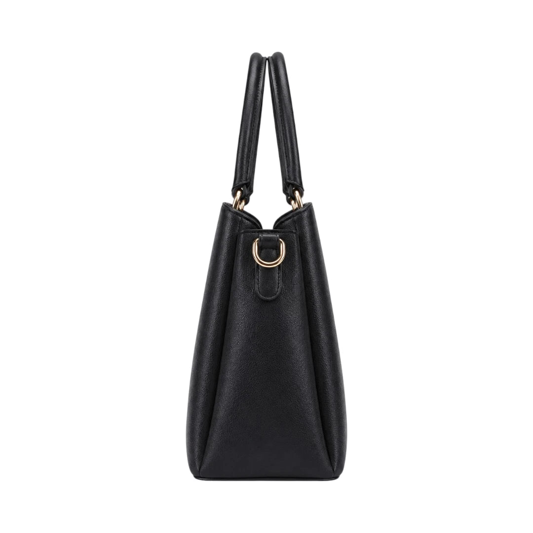 4Bags Boutique Black Elite Leather Tote Bag for Women