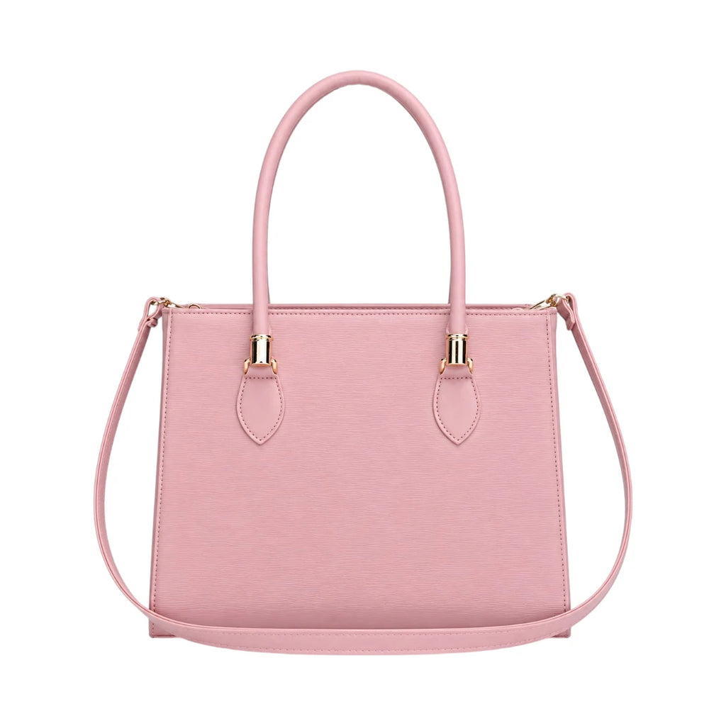 4Bags Boutique Elegant Pink Leather Tote Bag for Women